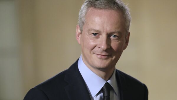 El ministro de Economía y Finanzas francés, Bruno Le Maire - Sputnik Mundo