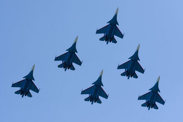 Cazas polivalentes Su-30SM Cazas polivalentes Su-30SM - Sputnik Mundo