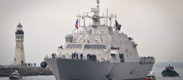 El USS Little Rock, buque de combate litoral de la Armada de EEUU El USS Little Rock, buque de combate litoral de la Armada de EEUU - Sputnik Mundo