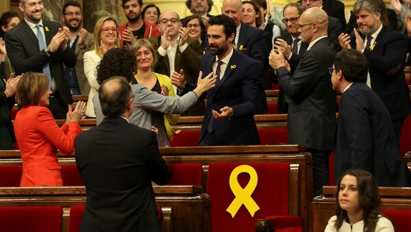 Roger Torrent, nuevo presidente del Parlamento de Cataluña - Sputnik Mundo
