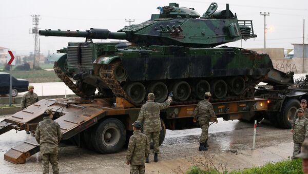 Ejército de Turquía en la frontera con Siria - Sputnik Mundo