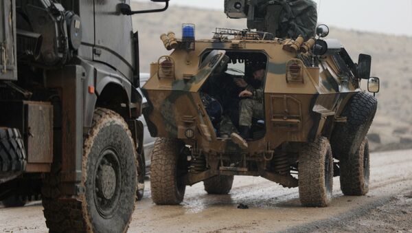 Fuerzas turcas cerca de Afrín, Siria - Sputnik Mundo