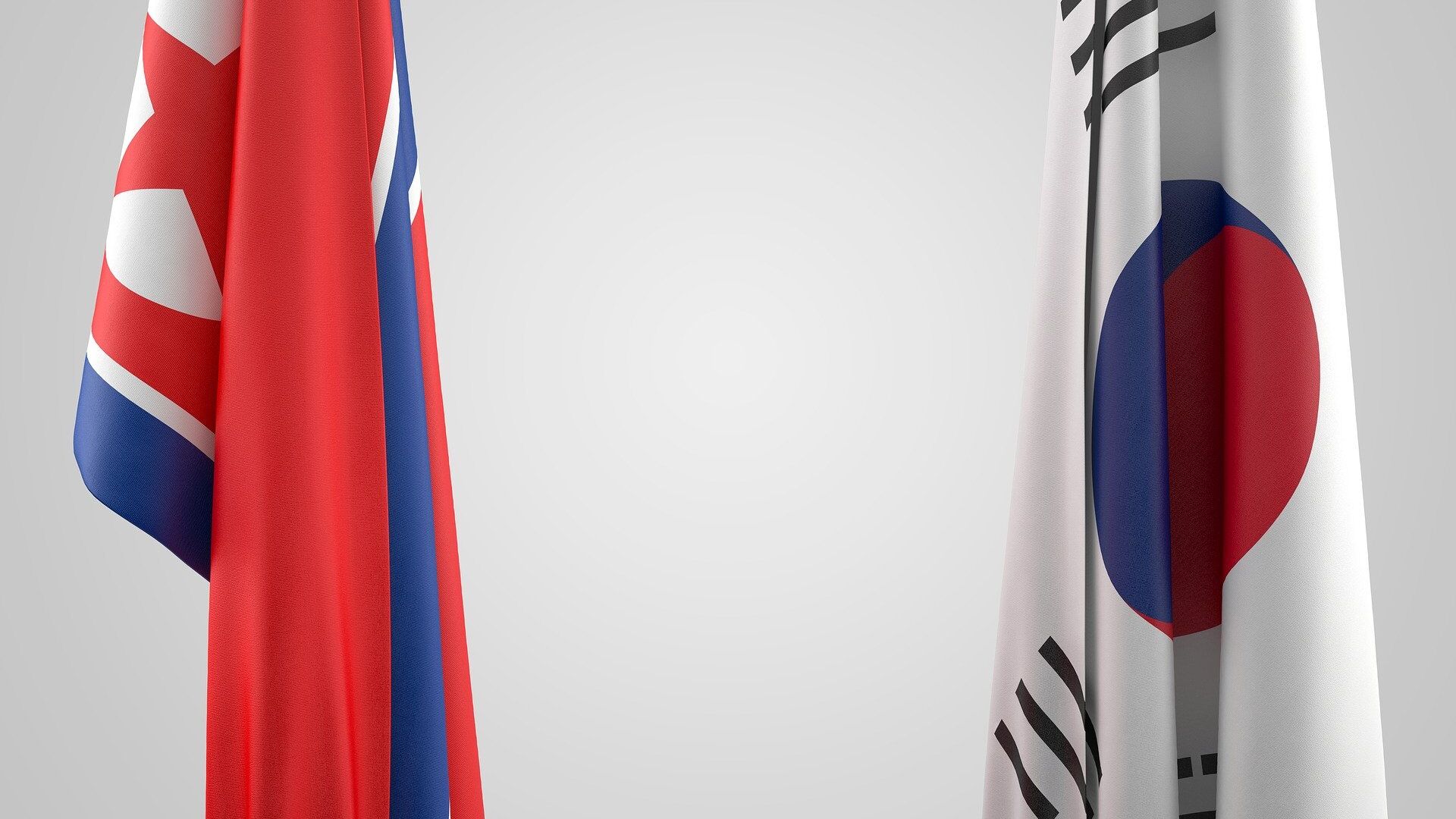 Las banderas de Corea del Norte y Corea del Sur - Sputnik Mundo, 1920, 10.08.2021