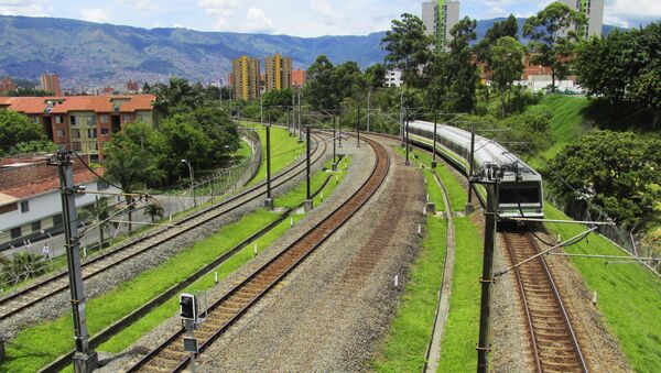 Ferrocarril en Colombia (imagen referencial) - Sputnik Mundo