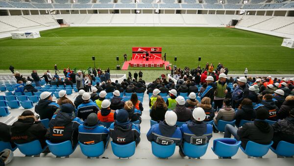 Volgograd Arena, el estadio en Volgogrado donde se celebreará el Mundial 2018, Rusia - Sputnik Mundo