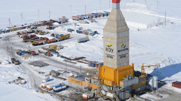 Equipo de perforación en un yacimiento de gas natural en Yamal (archivo) - Sputnik Mundo
