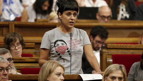 Anna Gabriel, la exdiputada catalana de la Candidatura d'Unitat Popular (CUP) (archivo) - Sputnik Mundo