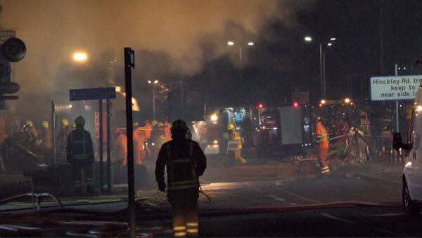 Explosión en Leicester: imágenes  de la escena del accidente - Sputnik Mundo