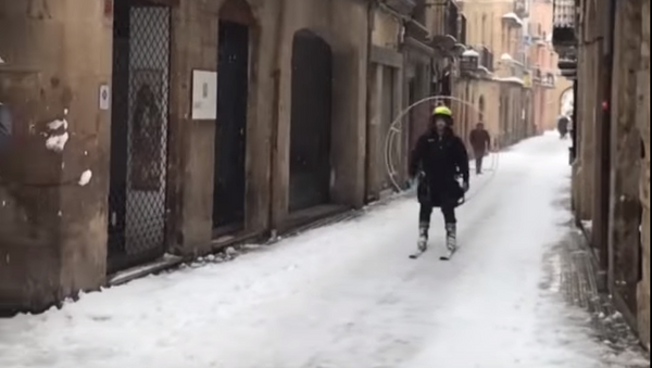 ¿Hélice y esquís? La original propuesta de un esquiador catalán - Sputnik Mundo