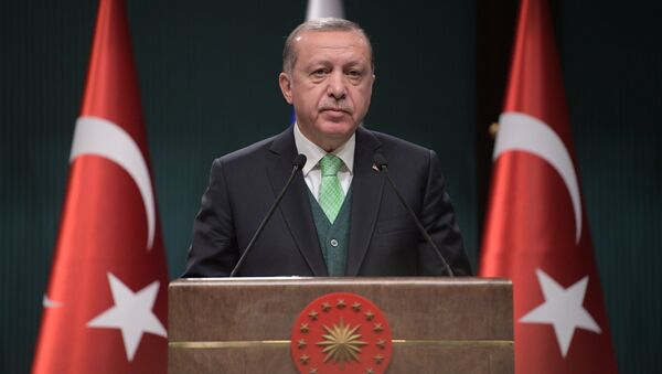El presidente turco Recep Tayyip Erdogan (archivo) - Sputnik Mundo
