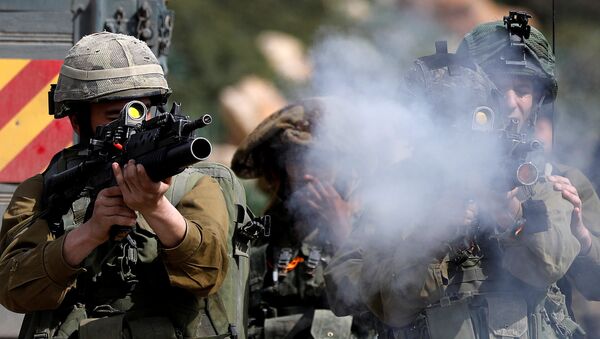 Soldados israelíes en Cisjordania - Sputnik Mundo