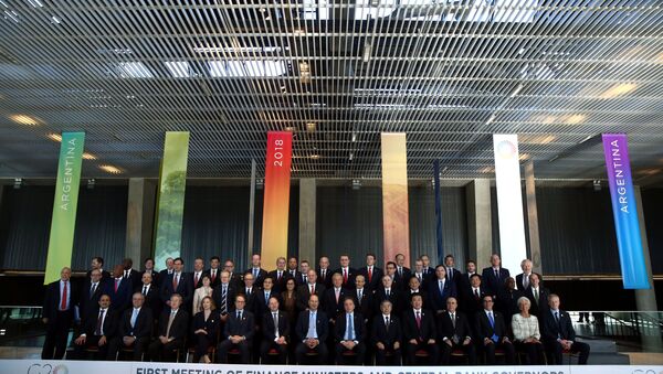 La reunión entre ministros de Finanzas y presidentes de bancos centrales del G20 - Sputnik Mundo