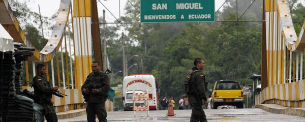 La frontera entre Colombia e Ecuador (archivo) La frontera entre Colombia e Ecuador (archivo) - Sputnik Mundo