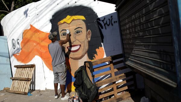 Retrato de Marielle Franco, la consejal brasileña asesinada - Sputnik Mundo