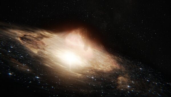 Una galaxia, imagen artística - Sputnik Mundo