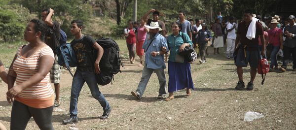 Migrantes de América Central en Oaxaca, México (archivo) Migrantes de América Central en Oaxaca, México (archivo) - Sputnik Mundo