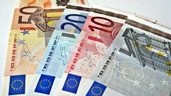 Billetes de euro - Sputnik Mundo