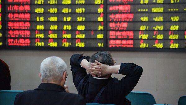 Bolsa de valores en China (imagen referencial) - Sputnik Mundo