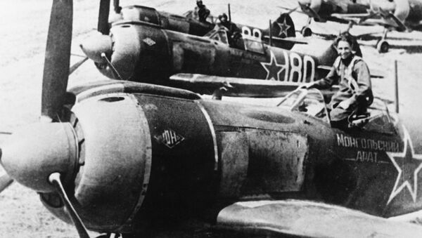 Aviones caza La-5, foto de archivo - Sputnik Mundo