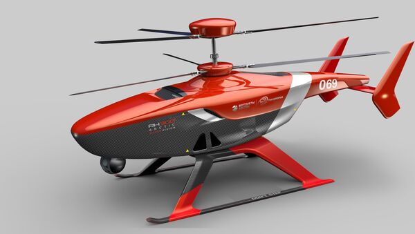 Helicóptero no tripulado VRT300 (imagen gráfico) - Sputnik Mundo