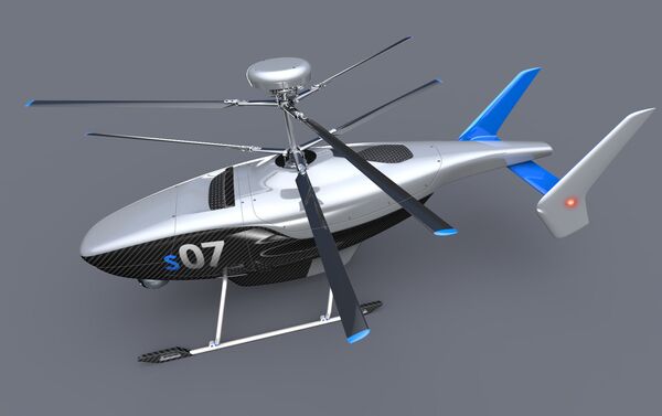Helicóptero no tripulado VRT300 (imagen gráfica) Helicóptero no tripulado VRT300 (imagen gráfica) - Sputnik Mundo