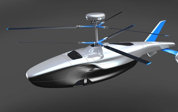 Helicóptero no tripulado VRT300 (imagen gráfica) - Sputnik Mundo