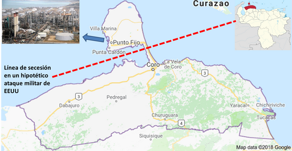 Mapa del complejo refinador de Paraguaná Mapa del complejo refinador de Paraguaná - Sputnik Mundo