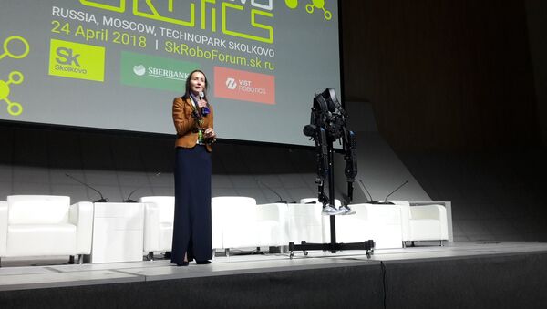 Ekaterina Berezi, cofundadora de la empresa ExoAtlet - Sputnik Mundo