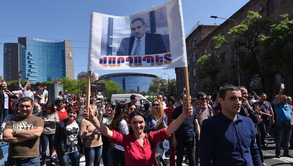 Protestas  en Armenia - Sputnik Mundo