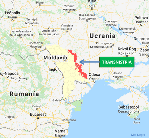 Mapa de Transnistria Mapa de Transnistria - Sputnik Mundo