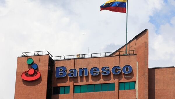 Oficina de Banesco en Caracas, Venezuela - Sputnik Mundo