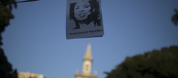 Un retrato de Marielle Franco, la consejal brasileña asesinada (archivo) Un retrato de Marielle Franco, la consejal brasileña asesinada (archivo) - Sputnik Mundo
