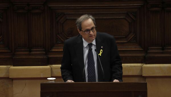 Quim Torra, el candidato a la Presidencia de la Generalitat (Gobierno catalán) - Sputnik Mundo