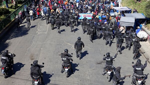 Manifestación en la ciudad de El Alto, Bolivia - Sputnik Mundo