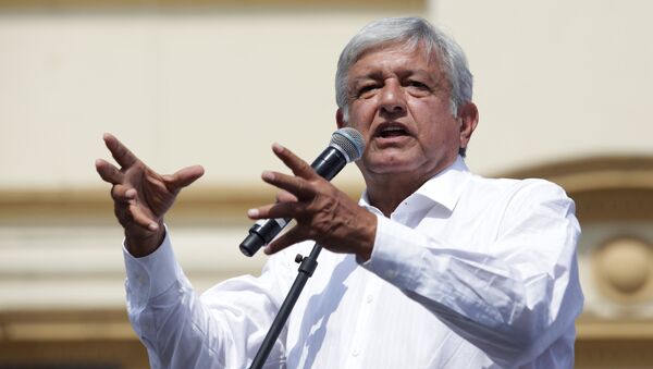 Leftist front-runner Andres Manuel Lopez Obrador of the National Regeneration Movement (MORENA) - Sputnik Mundo