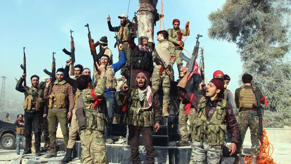 Combatientes del Ejército Libre Sirio en Afrín, Siria (archivo) - Sputnik Mundo