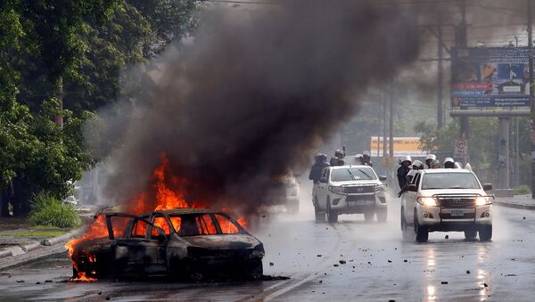 Protestas en Managua, Nicaragua (archivo) - Sputnik Mundo