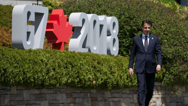Giuseppe Conte, el nuevo primer ministro de Italia, en Canadá - Sputnik Mundo