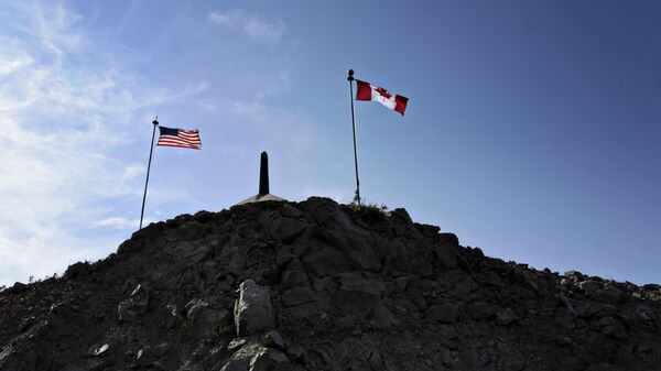 La frontera entre EEUU y Canadá - Sputnik Mundo