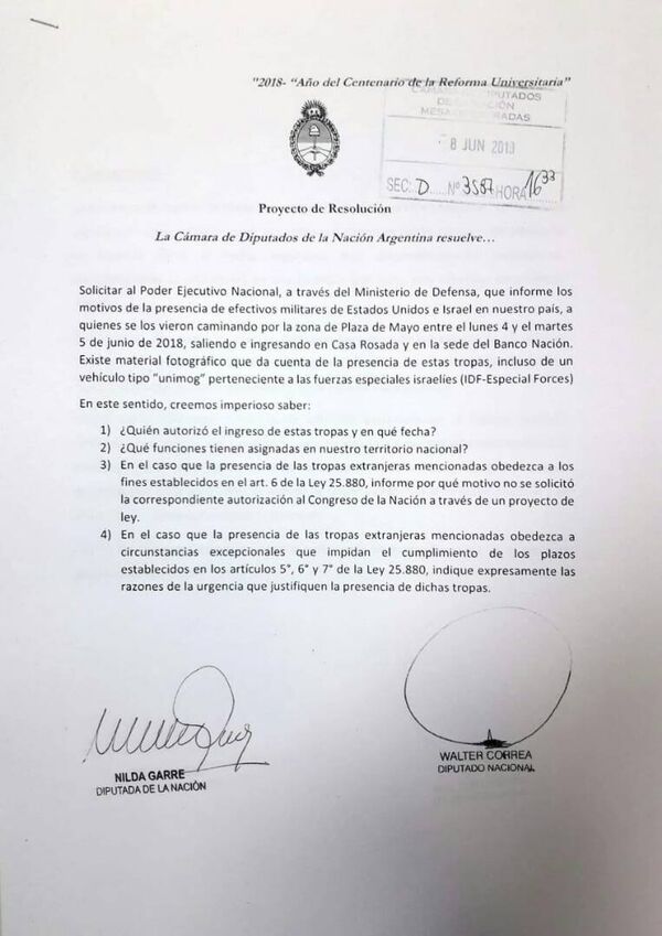 Proyecto de resolución de la Cámara de Diputados de la Nación Argentina Proyecto de resolución de la Cámara de Diputados de la Nación Argentina - Sputnik Mundo
