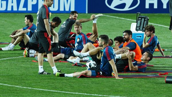 Un entrenamiento de la selección española en Krasnodar, Rusia - Sputnik Mundo