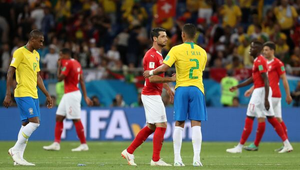 El partido entre Brasil y Suiza - Sputnik Mundo