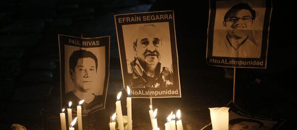 Retratos de los periodistas asesinados en Ecuador Retratos de los periodistas asesinados en Ecuador - Sputnik Mundo