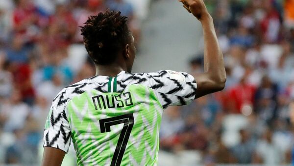 Ahmed Musa, jugador de la selección de Nigeria - Sputnik Mundo
