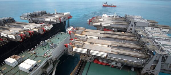 La construcción del tramo marítimo del gasoducto Turk Stream La construcción del tramo marítimo del gasoducto Turk Stream - Sputnik Mundo