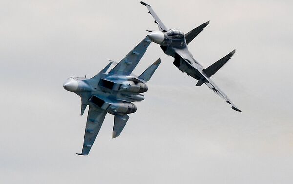 Cazas polivalentes Su-30SM. - Sputnik Mundo