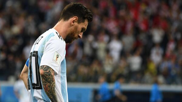 Lionel Messi, delantero de la selección argentina, una derrota por goleada ante Croacia - Sputnik Mundo