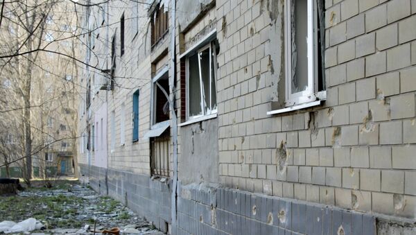 Las consecuencias del tiroteo en Donetsk (archivo) - Sputnik Mundo