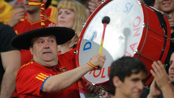 Manolo el del Bombo, hincha de la selección española de fútbol - Sputnik Mundo