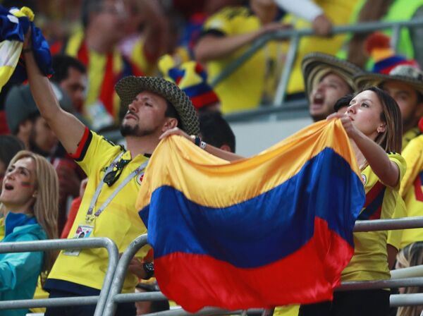 Hinchas colombianos Hinchas colombianos - Sputnik Mundo